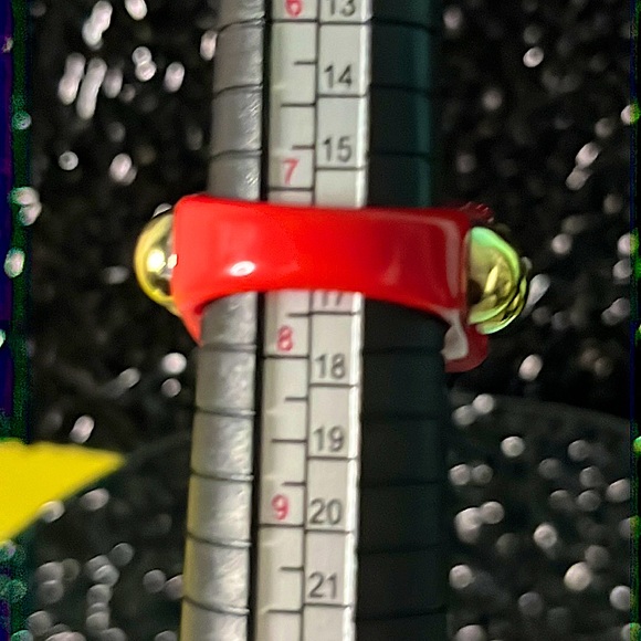 Red & Gold Fun Party Ring - Picture 8 of 8